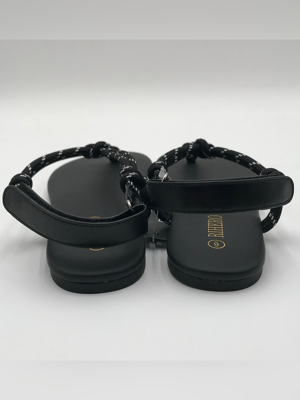 BNWT Rihero Black Rope Sandals - Picture 9 of 12